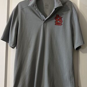 Gray Nike Men's Polo Shirt